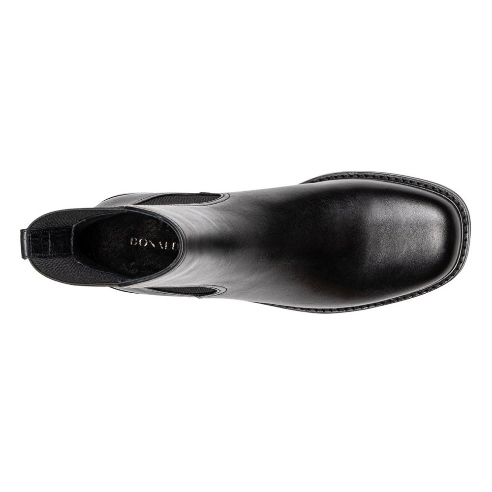 Donald J Pliner Elegant Black Leather Ankle Boots - Picture 4 of 5